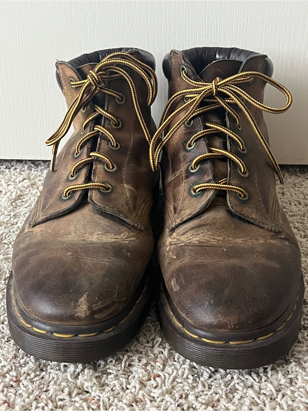 Dr. Martens 939 6-Eyelet Brown Leather Boots Men’s Sz 10.5 VTG